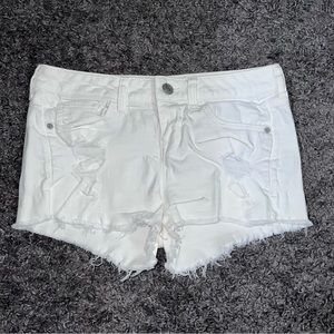 Women’s Express Jeans White Denim Shorts Size: 2